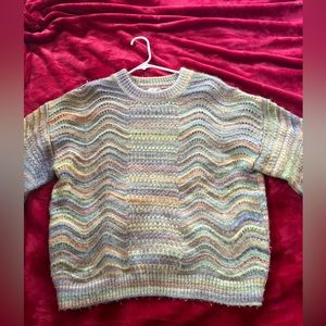 multi colored sweater, only worn a few times, perfect for winter